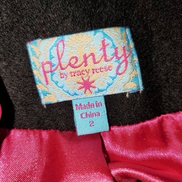 Anthropologie X Plenty by Tracy Reese Elimovna Embroidered Wool Peplum Coat - Picture 6 of 8